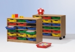 Kindergarten Eigentumsschränke mit kleinen Boxen, Kindergartenschränke für Kitas und Krippe